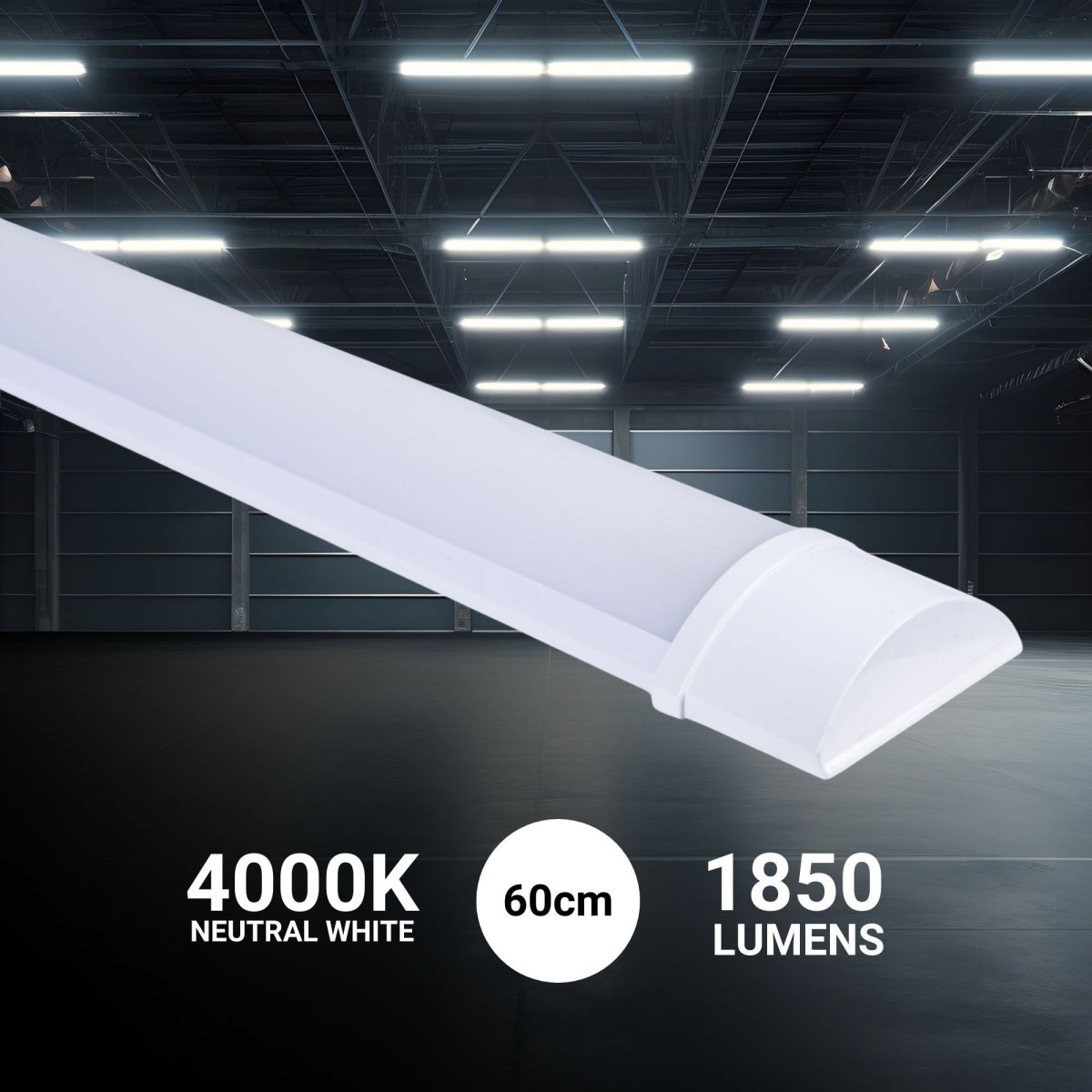 Luminaria lineal LED de alta potencia - 18W - 60cm - IP20 - Barcelona Led-