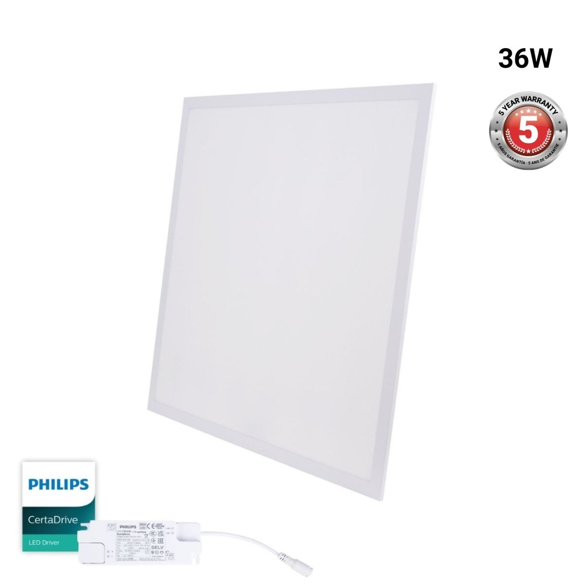 Panel LED empotrable Backlight 60x60cm - 40W - 4800lm - Driver Philips - UGR22 - IP40 - Barcelona Led-