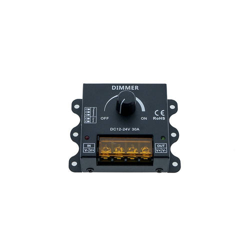 Dimmer manuale PWM con frequenza e curva di regolazione regolabili 12/24V 30A
