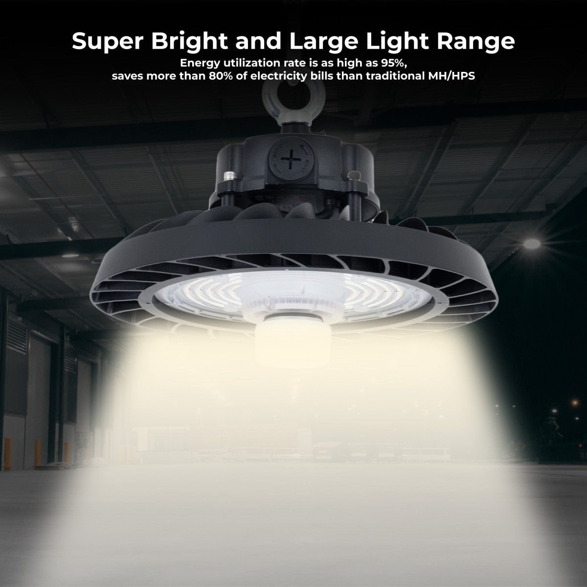 Campana LED UFO industrial 150W - CCT - Con sensor de movimiento - 170lm/W - Driver LIFUD - IP65 - 5 años garantía - Barcelona Led-