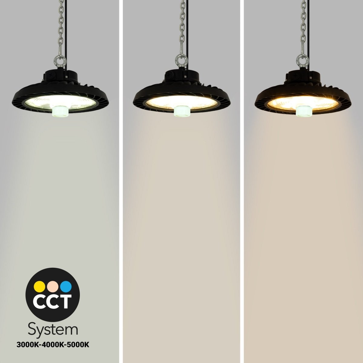 Campana LED UFO industrial 200W - CCT - Con sensor de movimiento - 170lm/W - Driver LIFUD - IP65 - 5 años garantía - Barcelona Led-