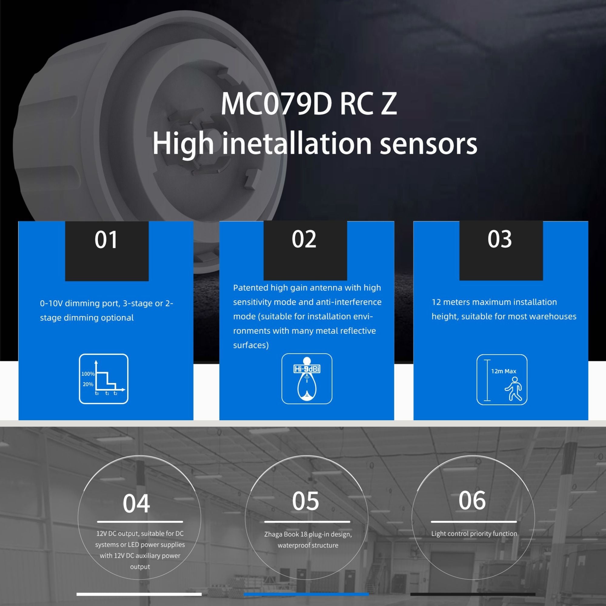 Campana LED UFO industrial 200W - CCT - Con sensor de movimiento - 170lm/W - Driver LIFUD - IP65 - 5 años garantía (23)