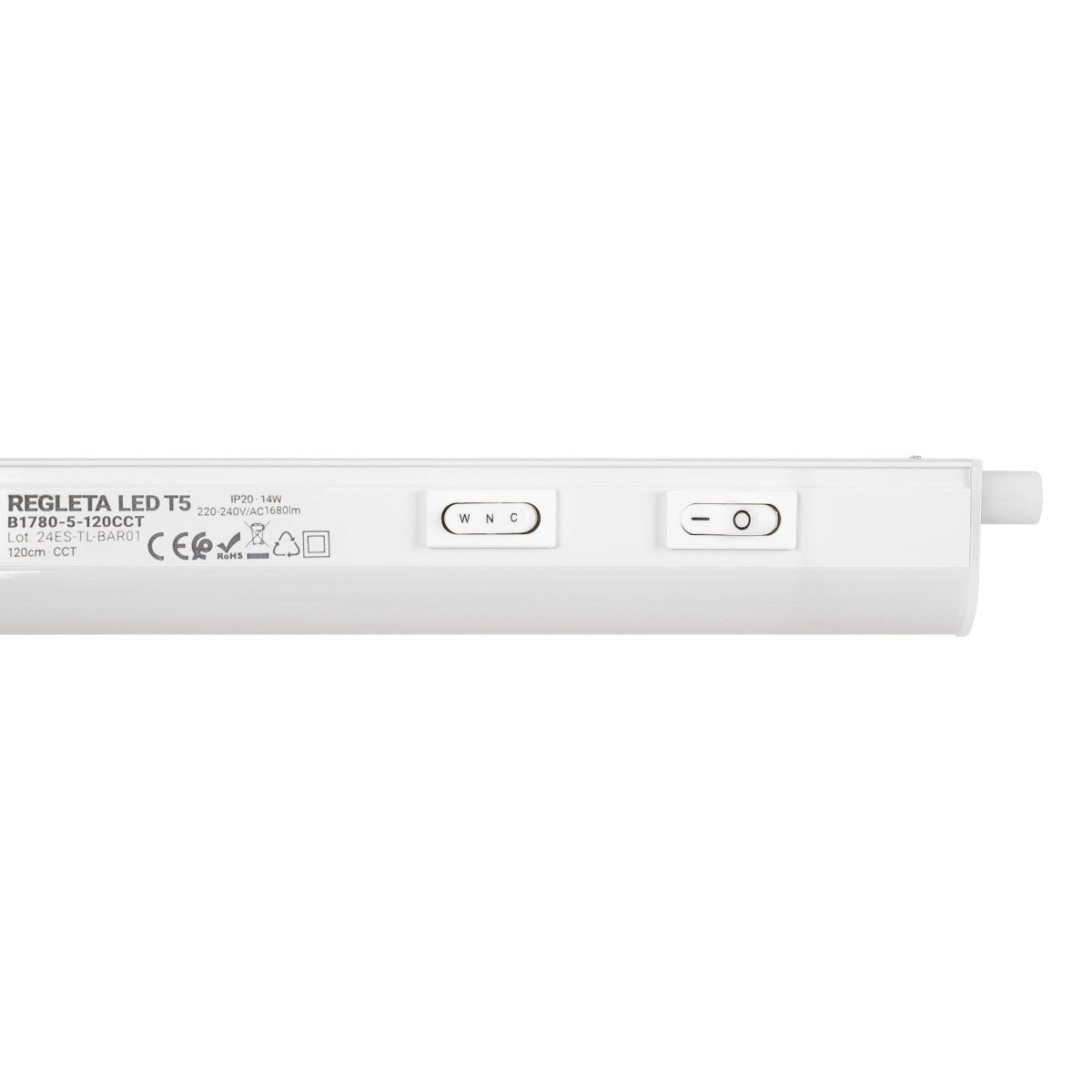 Regleta LED bajo mueble T5 - 14W - CCT - 120 cm - Opal - Barcelona Led-