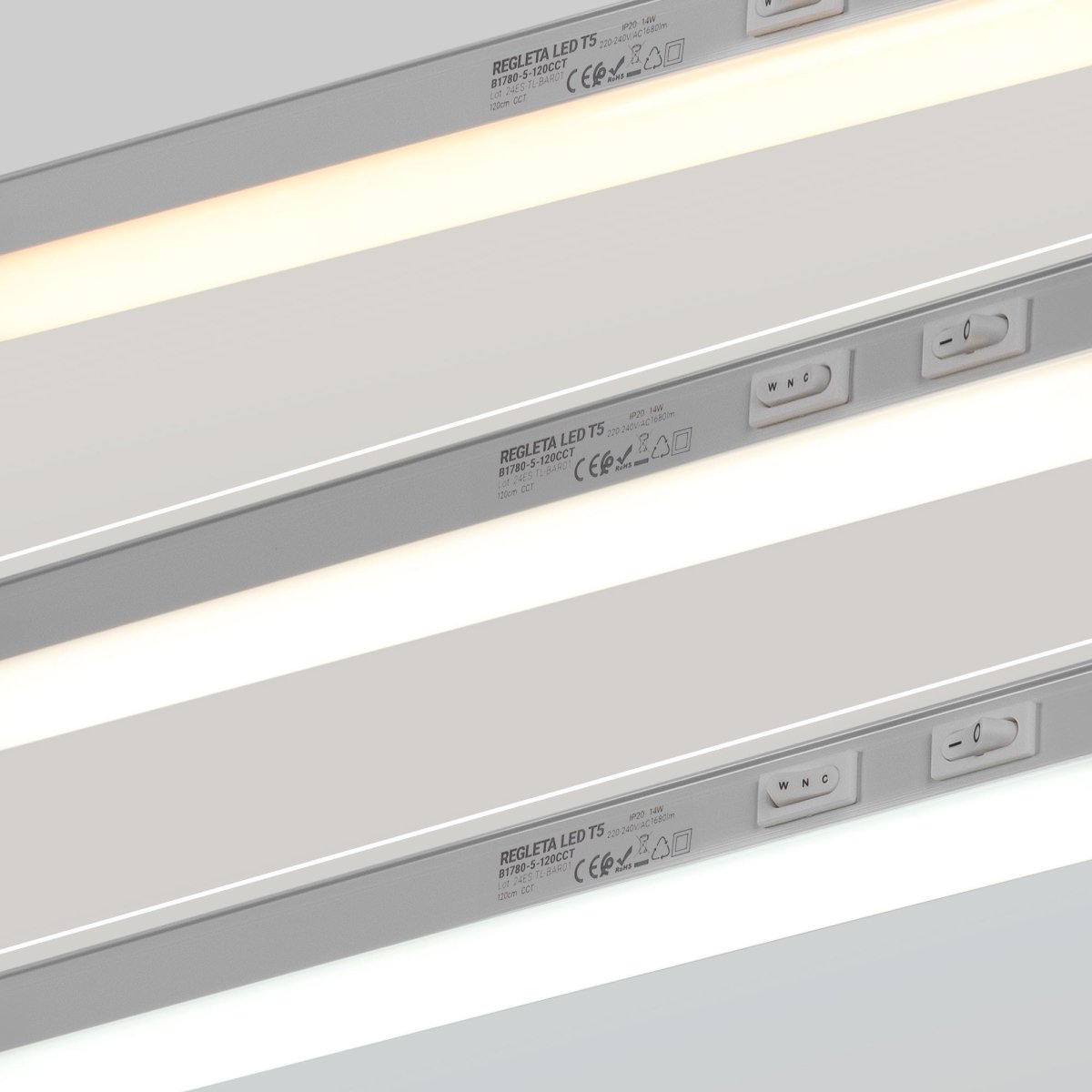 Regleta LED bajo mueble T5 - 14W - CCT - 120 cm - Opal - Barcelona Led-