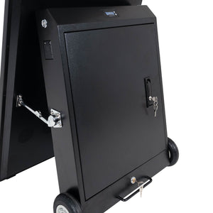 Display publicitario portátil 43'' exterior - LCD full HD - Con ruedas y batería (7)