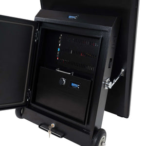 Display publicitario portátil 43'' exterior - LCD full HD - Con ruedas y batería (9)