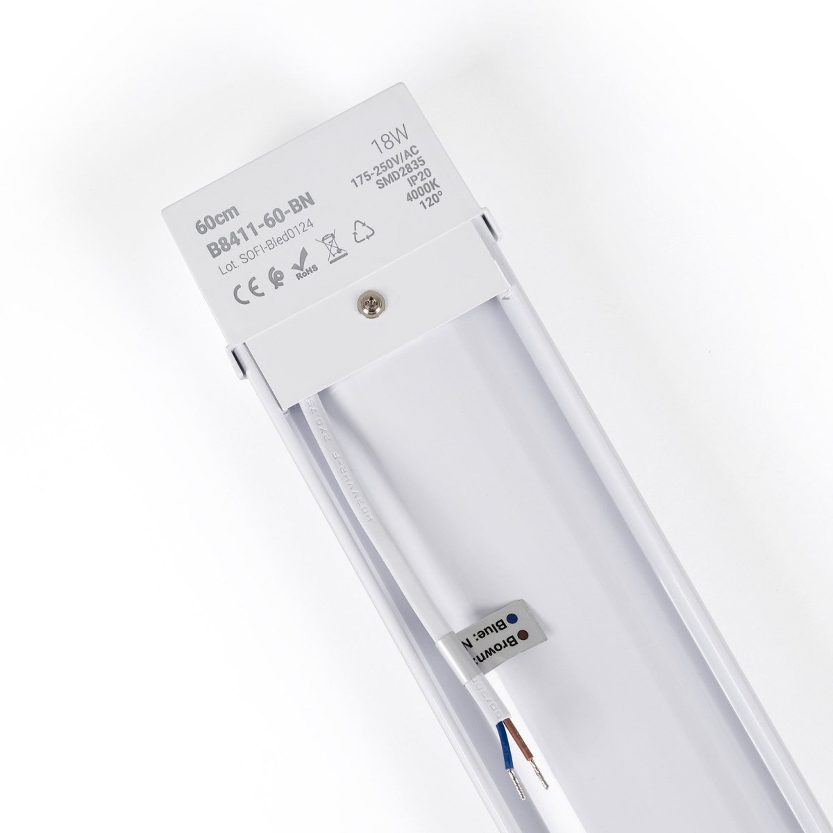 Luminaria lineal LED de alta potencia - 18W - 60cm - IP20 - Barcelona Led-