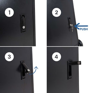 Display publicitario portátil 43'' exterior - LCD full HD - Con ruedas y batería (23)