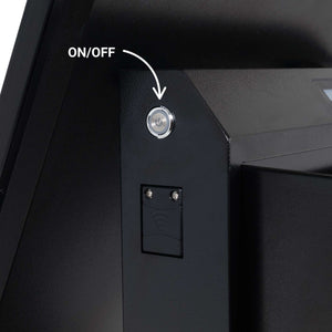 Display publicitario portátil 43'' exterior - LCD full HD - Con ruedas y batería (24)