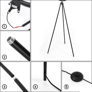 Lámpara de pie LED diseño "Eyes" - 26W - Luz cálida (33)