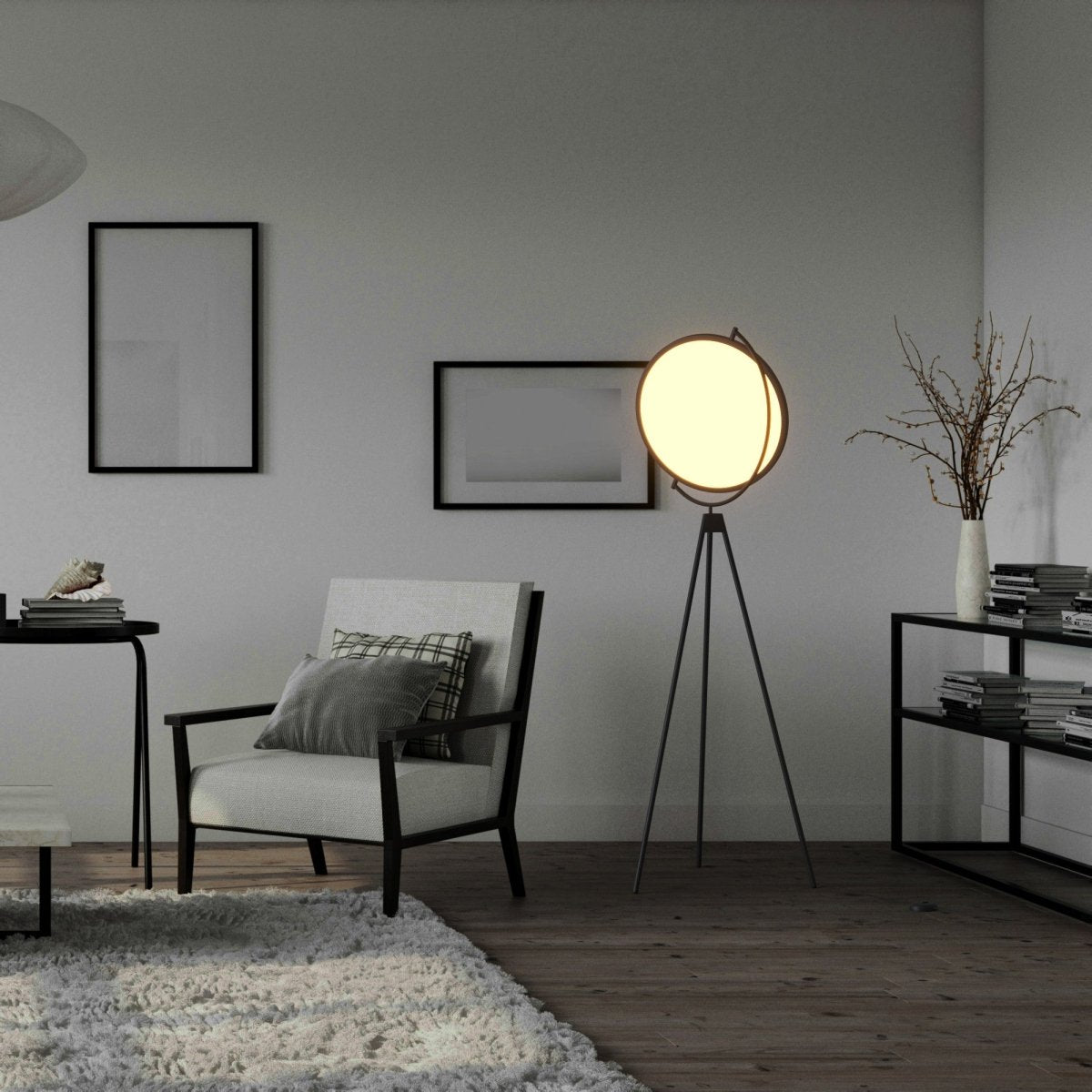 Lámpara de pie LED diseño "Eyes" - 26W - Luz cálida - Barcelona Led-Iluminación