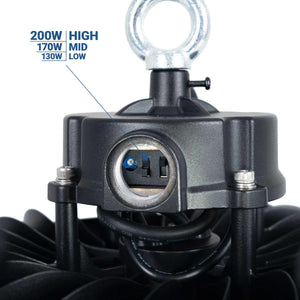 Campana LED UFO industrial 200W - CCT - Con sensor de movimiento - 170lm/W - Driver LIFUD - IP65 - 5 años garantía (27)