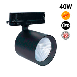 Proyector LED para carril trifásico 40W - Panaderías - Driver Philips Xitanium