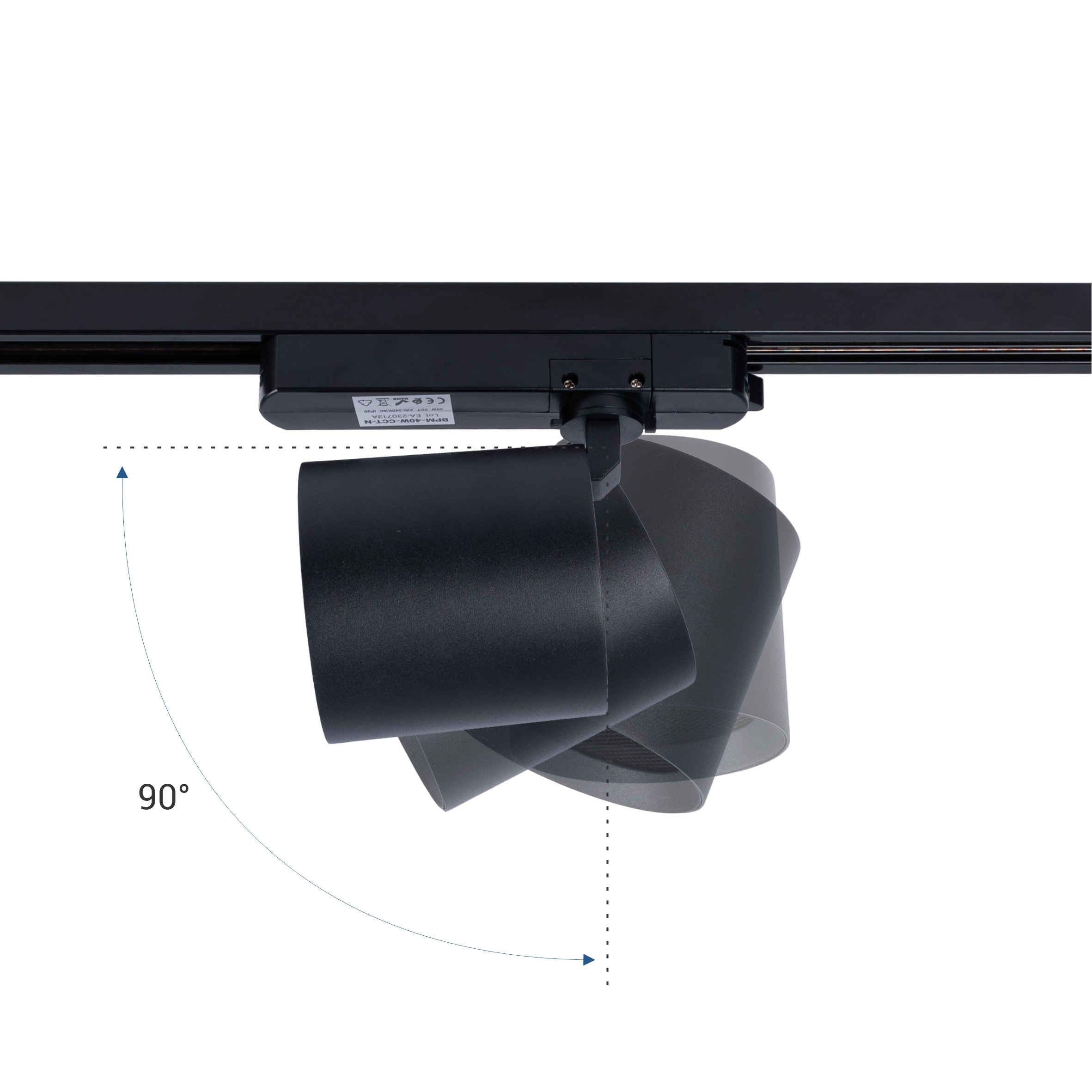 Proyector LED para carril monofásico 40W - Moda y retail (10)