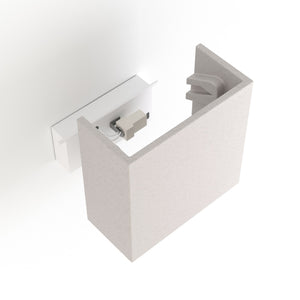 Aplique de pared concreto "Scuad" - Cuadrado - Up & down - 1 x G9 (5)