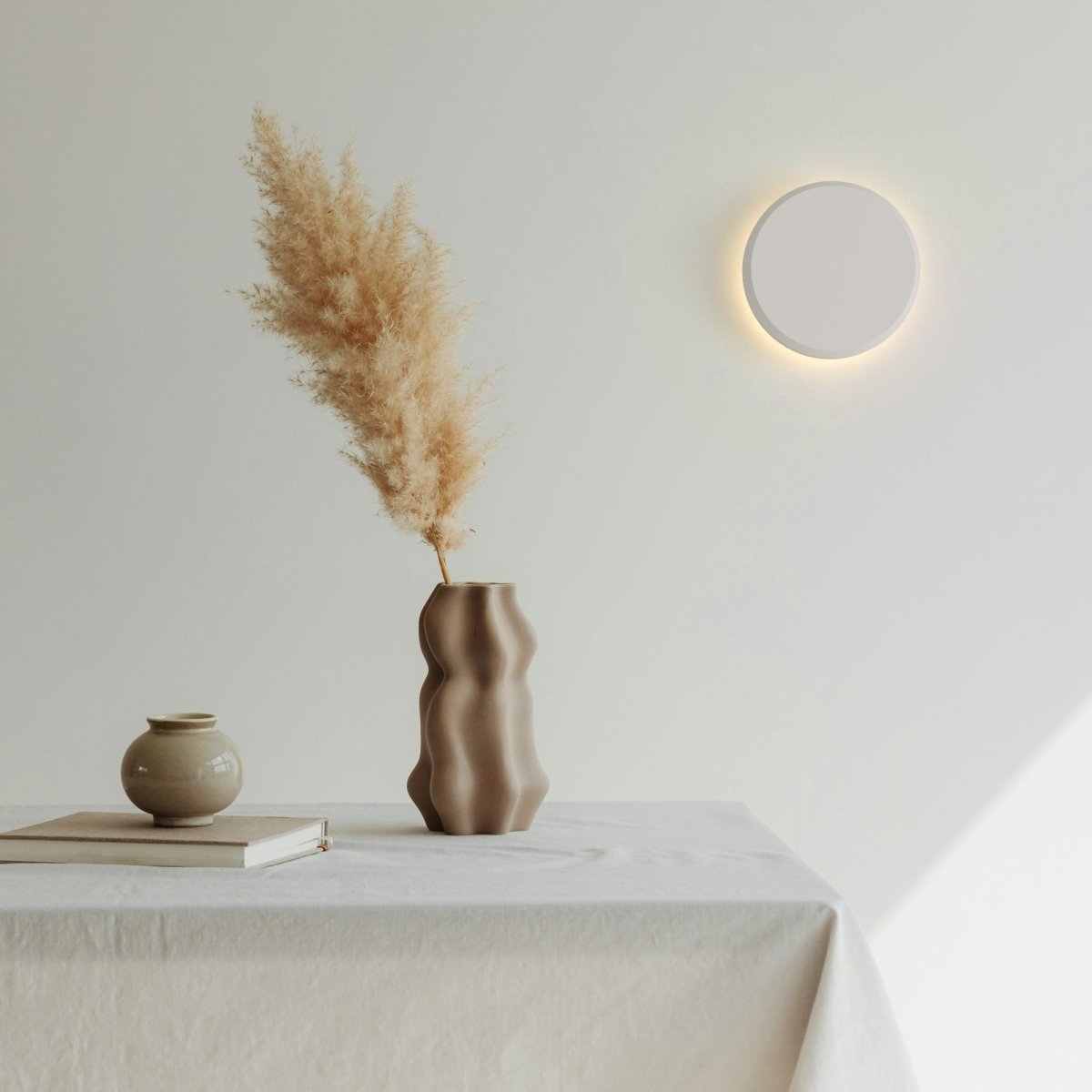 Aplique de pared escayola "Lune" - 2,5W - Luz cálida - Barcelona Led-Decoración