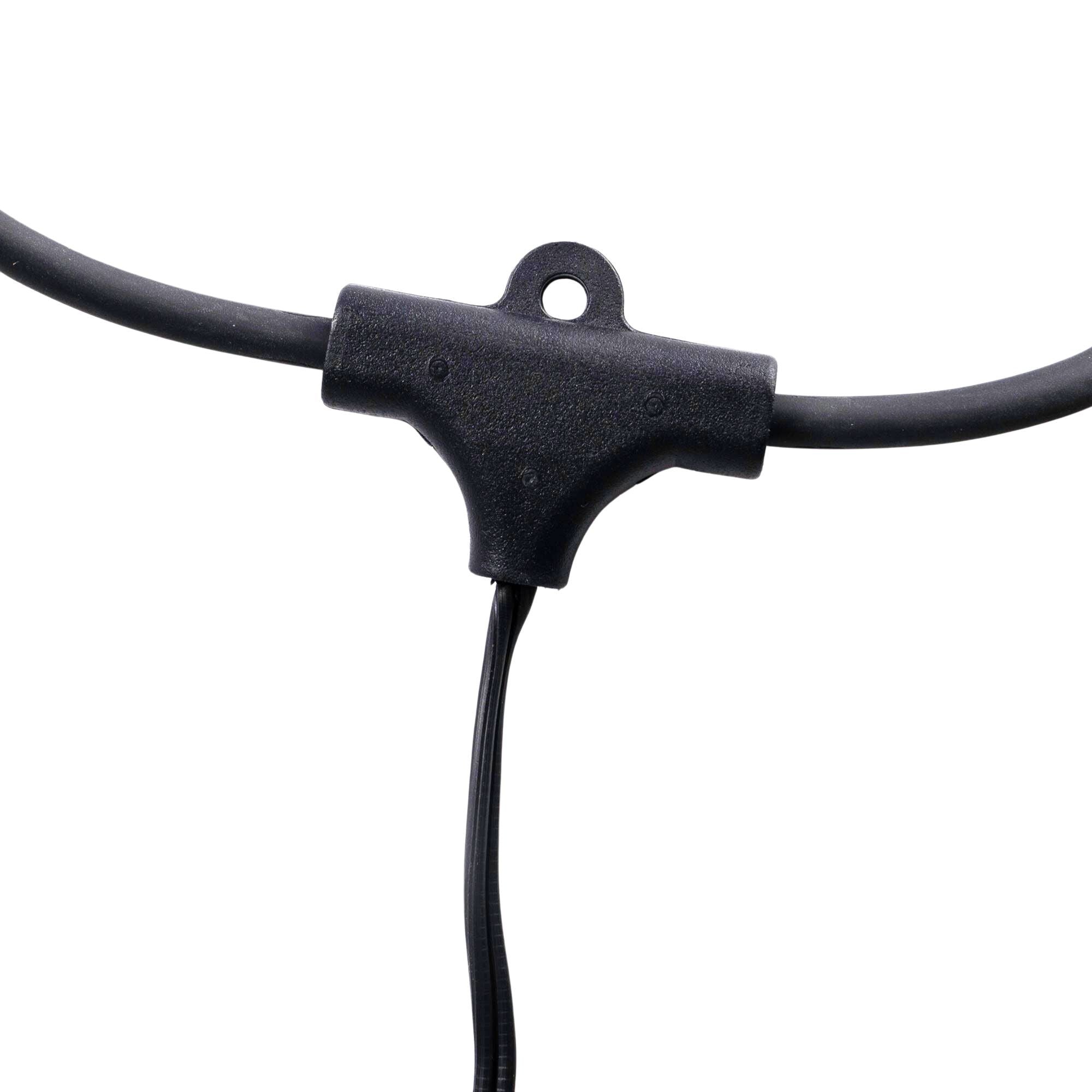 Kit guirnalda luces exterior 11,5 metros + 10 bombillas LED G45/E27 filamento 4W - 2200K - IP44 (15)