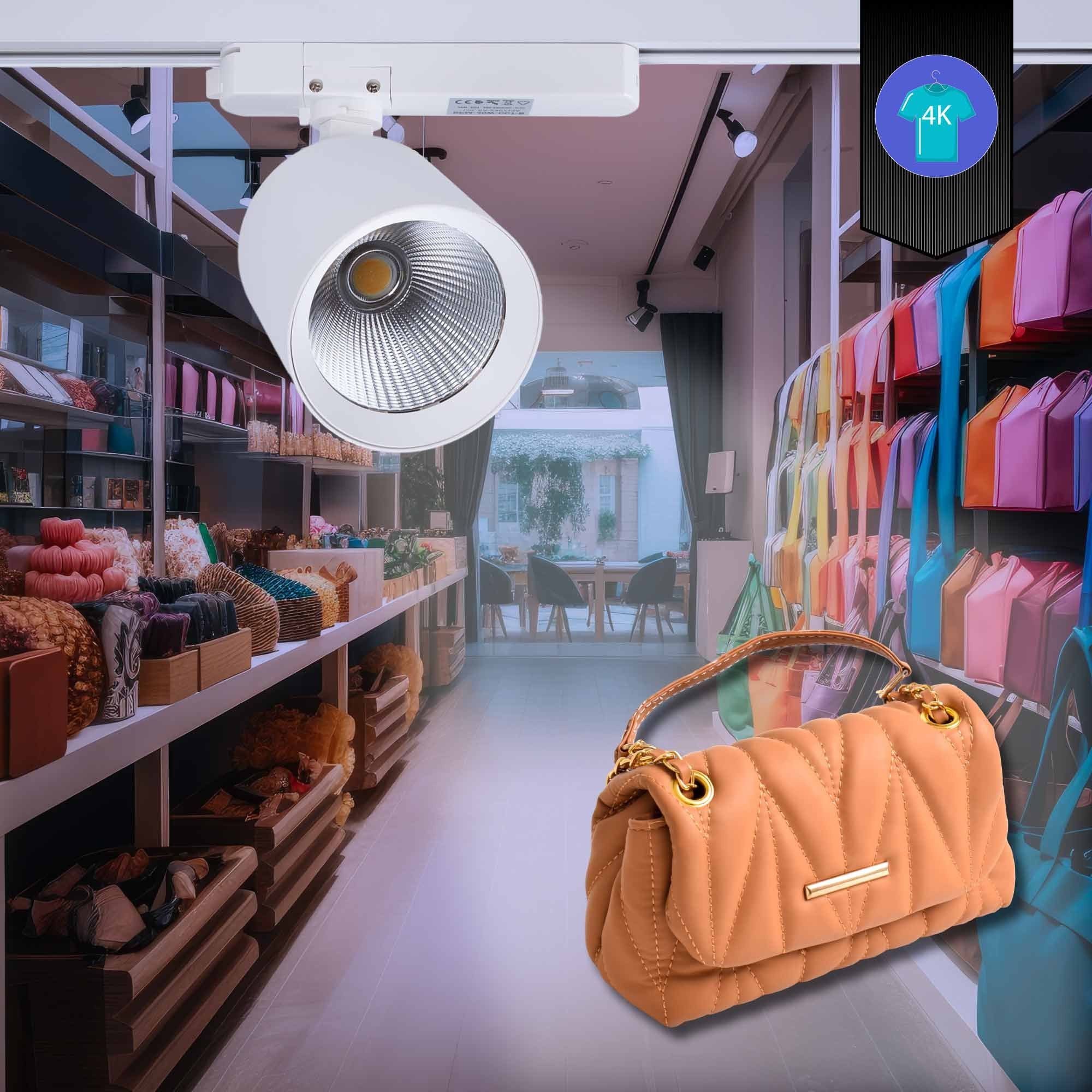 Proyector LED para carril monofásico 40W - Moda y retail (18)