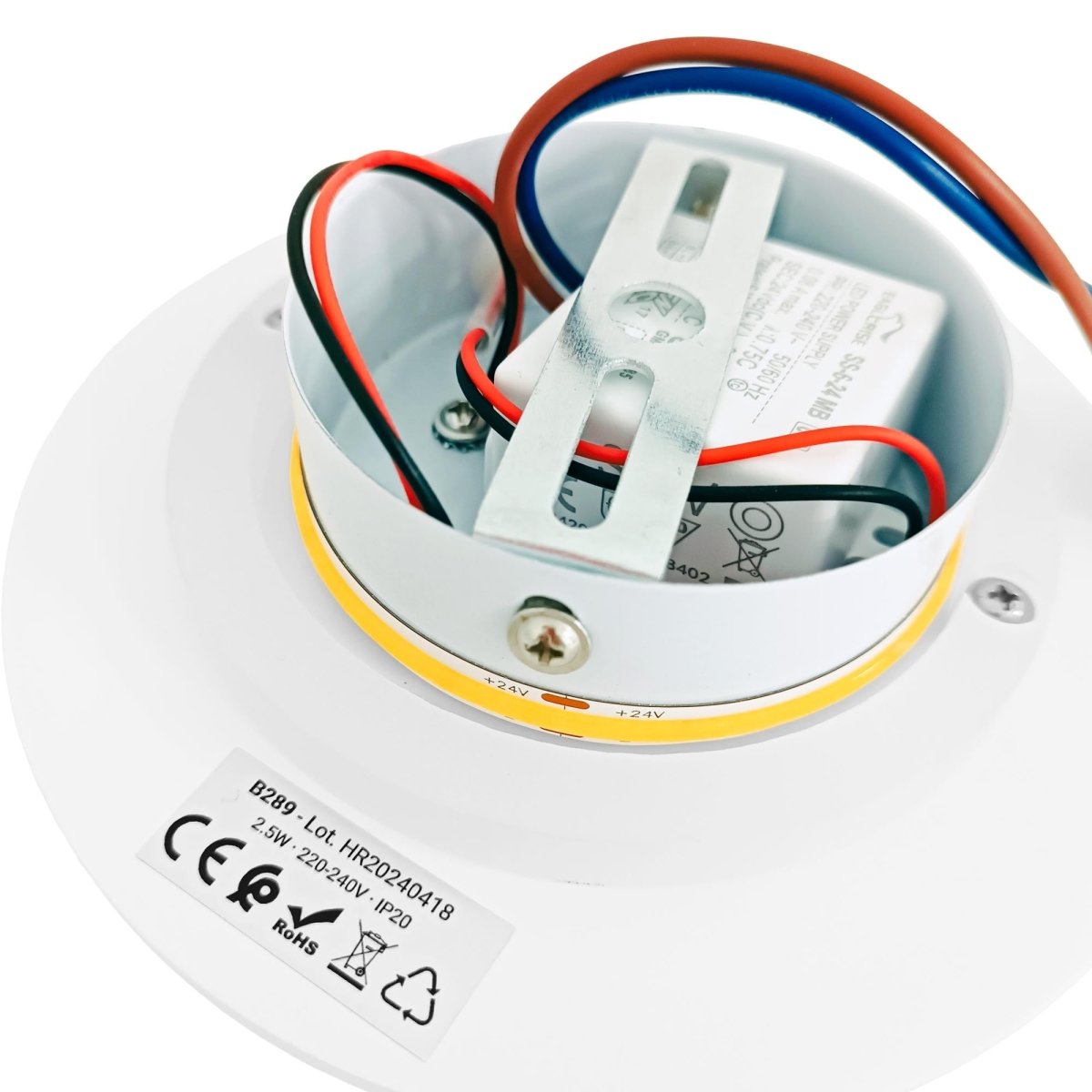 Aplique de pared escayola "Lune" - 2,5W - Luz cálida - Barcelona Led-Decoración