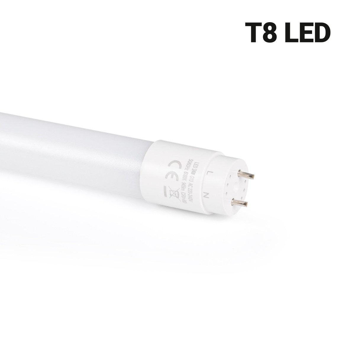 Kit regleta portatubos + tubo LED T8 - 24W - 150cm - Barcelona Led-