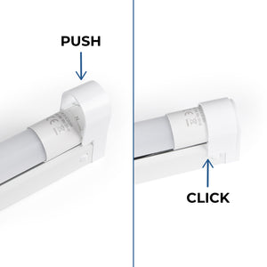 Kit regleta portatubos + tubo LED T8 - 9W - 60cm (24)