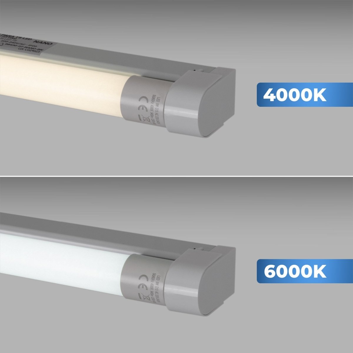 Kit regleta portatubos + tubo LED T8 - 9W - 60cm - Barcelona Led-