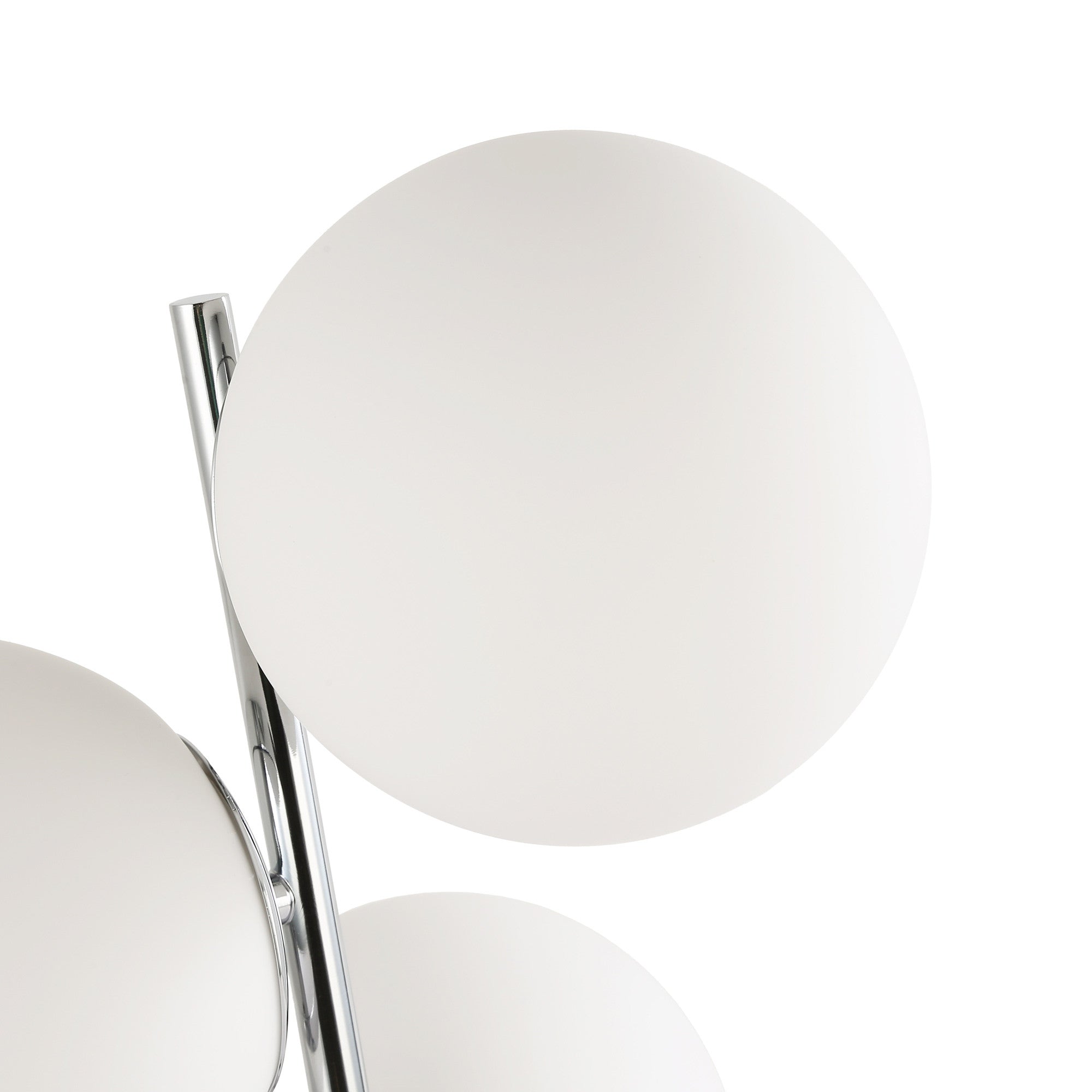 Lámpara de mesa bola cristal triple "ROM" - 3 x E27 - Ø 15cm (10)