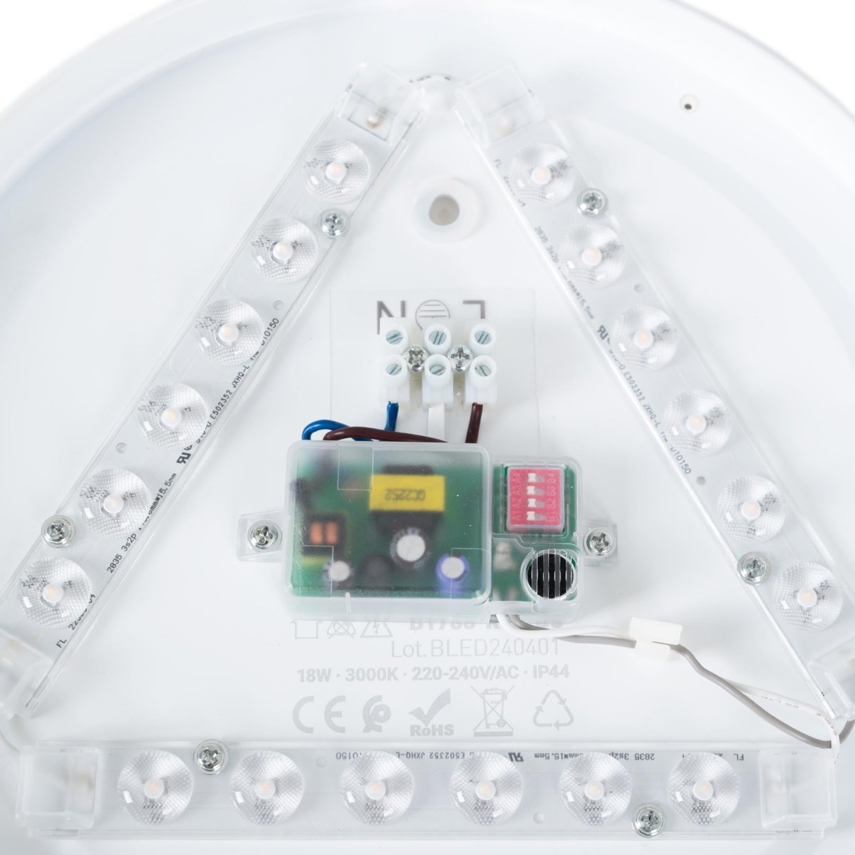 Plafón LED techo 18W - Sensor de sonido + sensor crepuscular - IP44 - Ø26 cm - Barcelona Led-