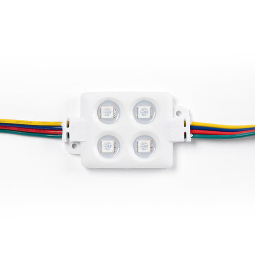 Square RGB LED module for signage - 0.96W - 12V DC - IP65 - 120º