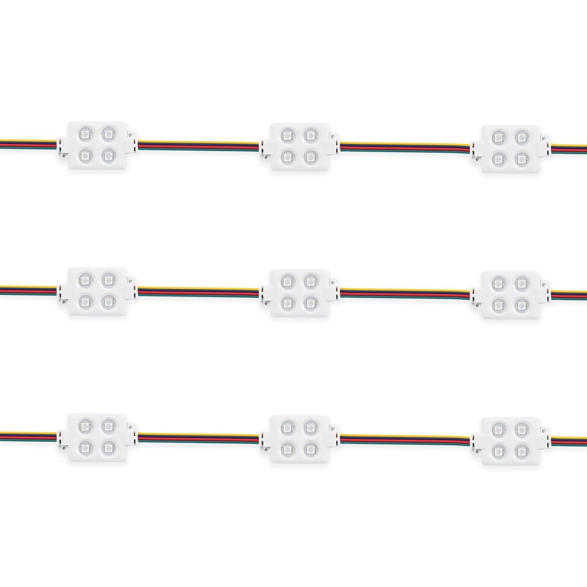 Módulo LED cuadrado para rótulos RGB - 0.96W - 12V DC - IP65 - 120º - Barcelona Led-