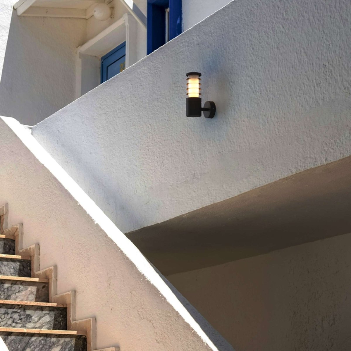 Aplique de pared exterior aluminio "Burno" - IP54 - E27 - Barcelona Led-Decoración