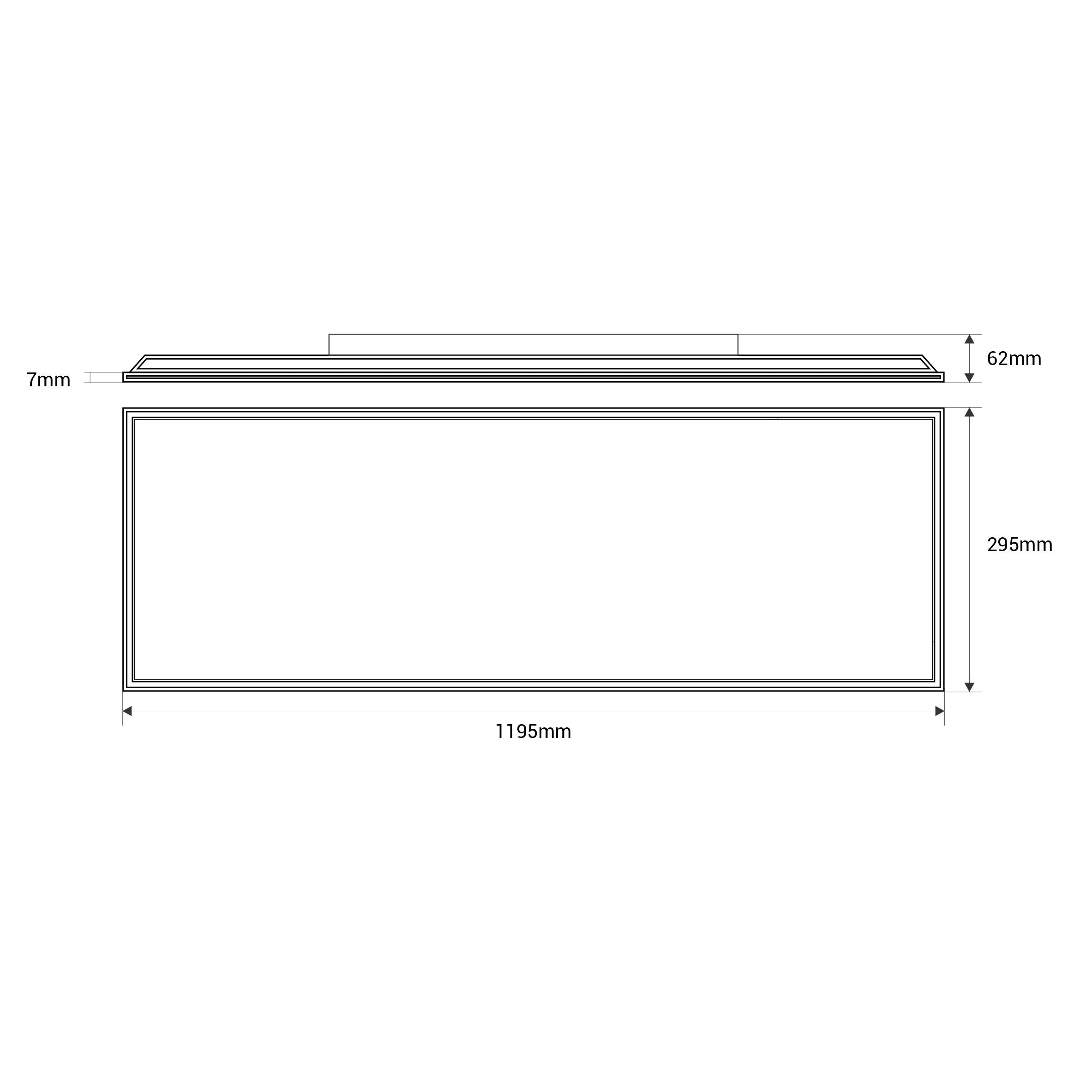 Panel LED de superficie CCT 36W - 120 x 30 cm - 135lm/W - IP20 (9)