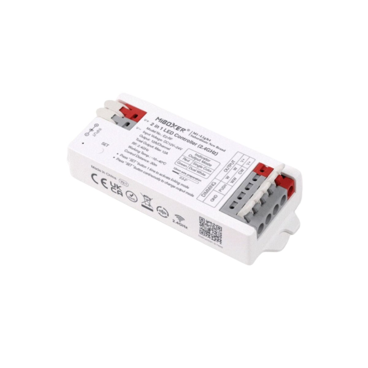 Controlador tira LED 2 en 1- Monocolor - CCT - 12/24V DC - 2.4GHz - Mi Boxer - E2-RF - Barcelona Led-Control y regulación