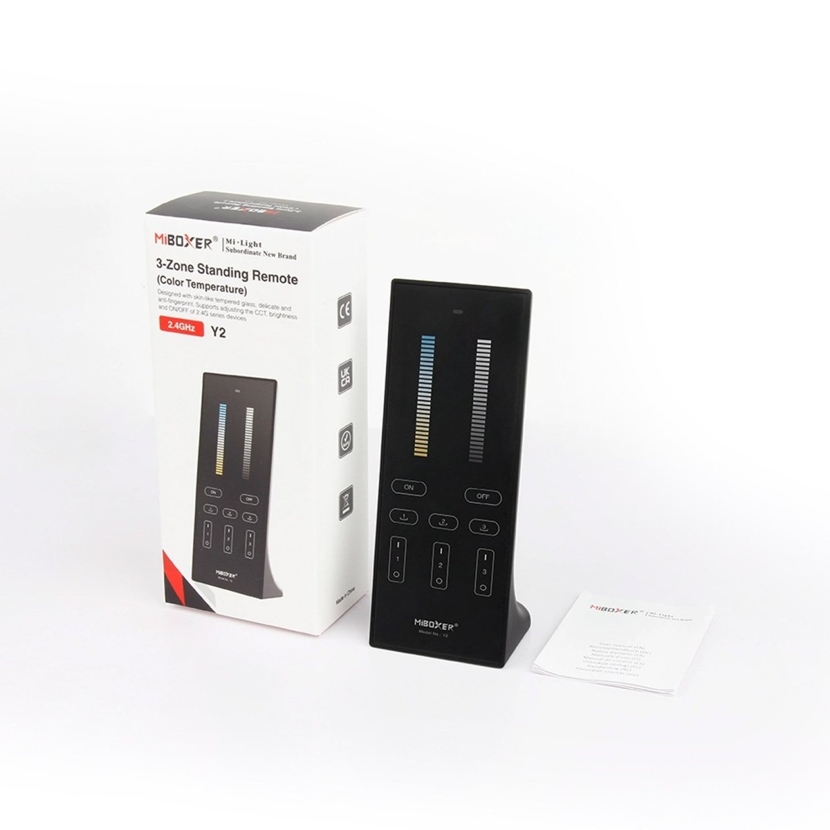 Mando a distancia RF vertical - CCT - 3 Zonas - RF 2.4Ghz - Mi Light - Barcelona Led-Control y regulación