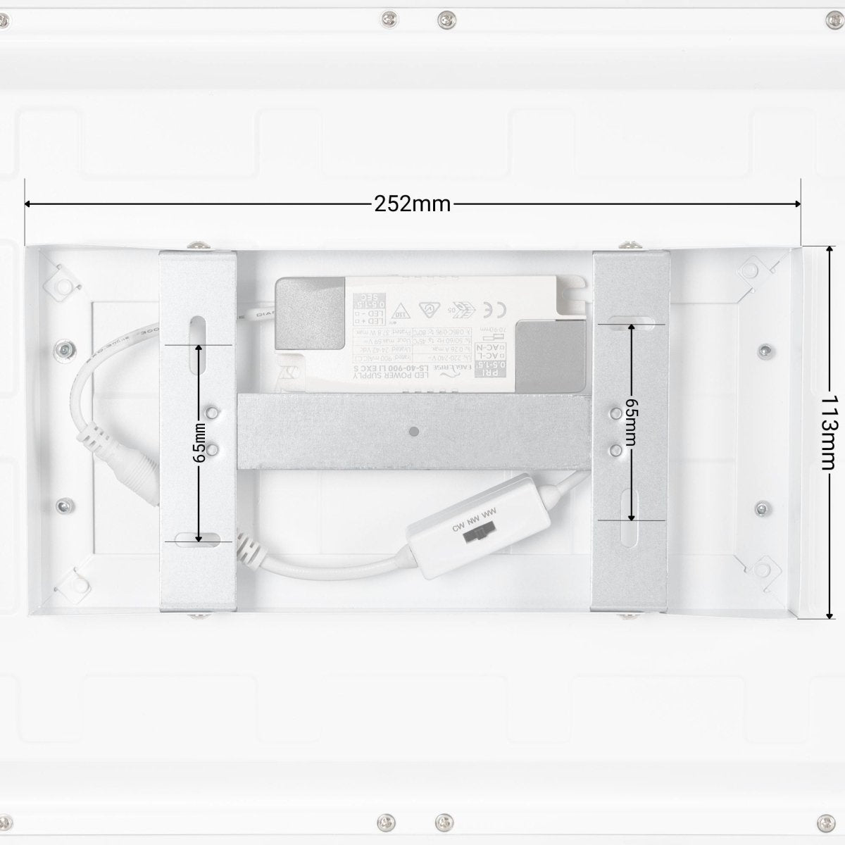 Panel LED de superficie CCT 36W - 120 x 30 cm - 135lm/W - IP20 - Barcelona Led-