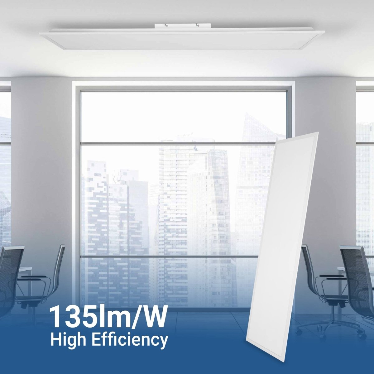 Panel LED de superficie CCT 36W - 120 x 30 cm - 135lm/W - IP20 - Barcelona Led-