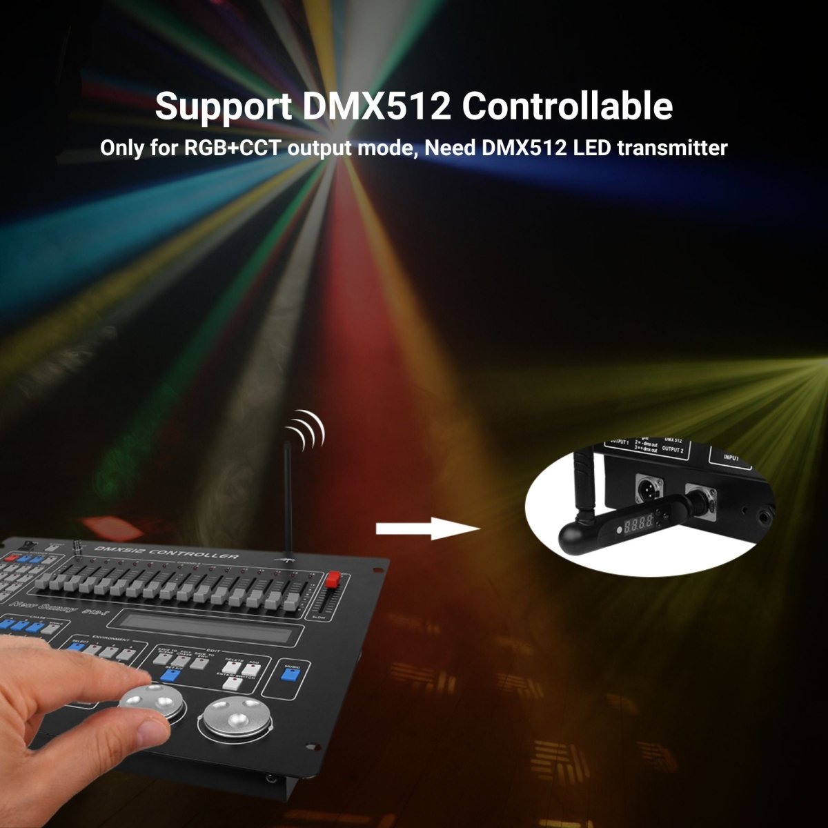 Controlador tira LED 3 en 1- RGB / RGBW / RGB+CCT - 12/24V DC - 2.4GHz+ WiFi - Mi Boxer - E3-WR - Barcelona Led-Control y regulación
