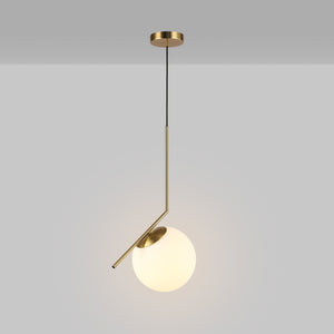 Lámpara colgante bola cristal "HERMI 220" - E27 - Ø 22cm (3)