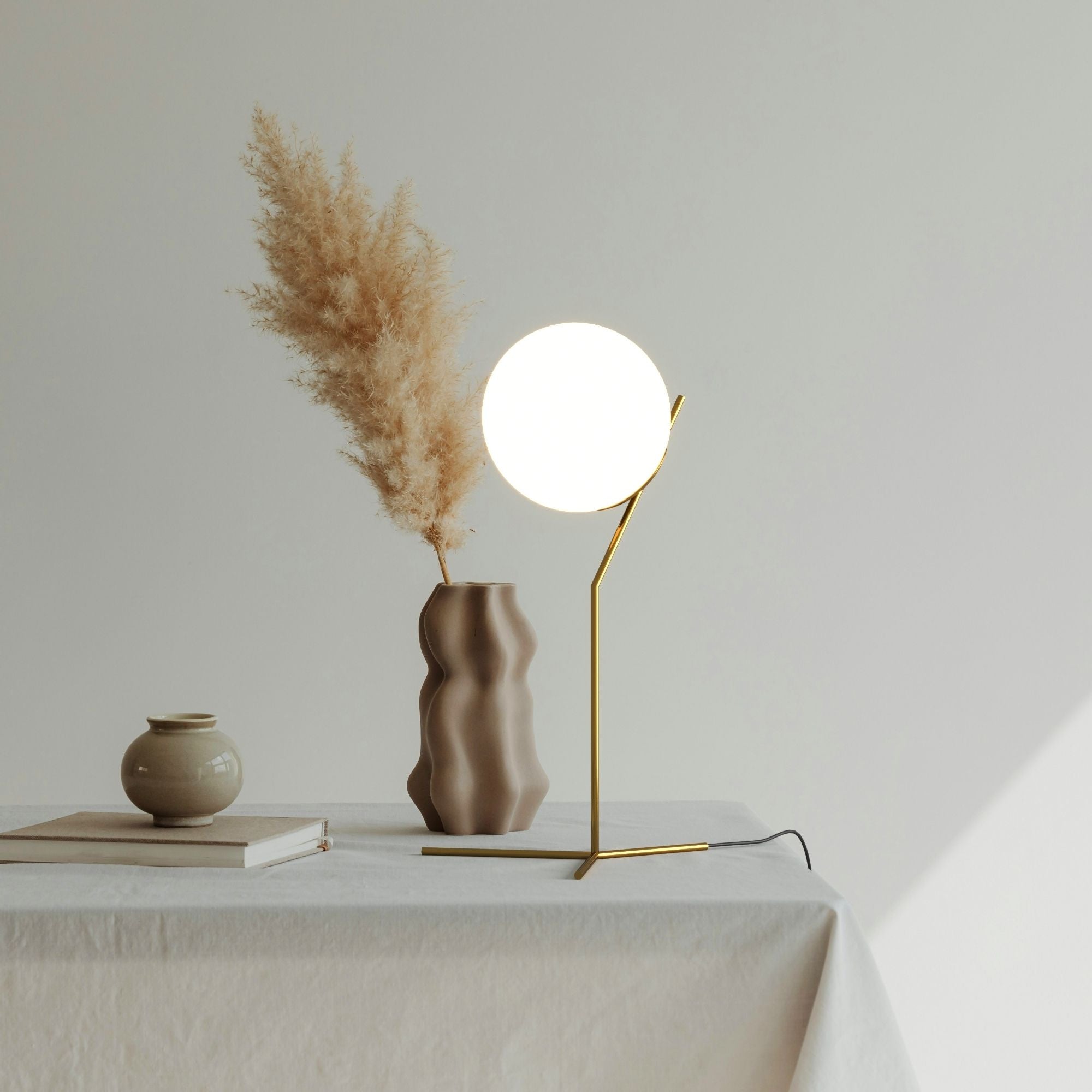 Lámpara de mesa bola cristal "NOLA" - E27 - Ø 25cm (12)