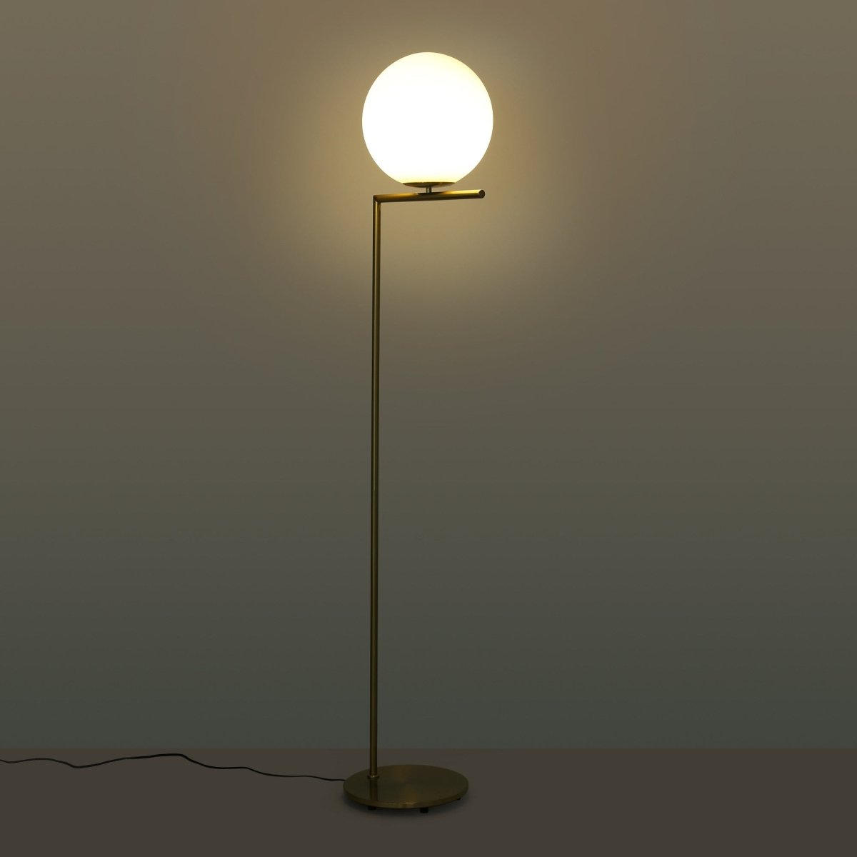 Lámpara de pie bola cristal "Anni 300" - E27 - Ø 30cm - Barcelona Led-Decoración