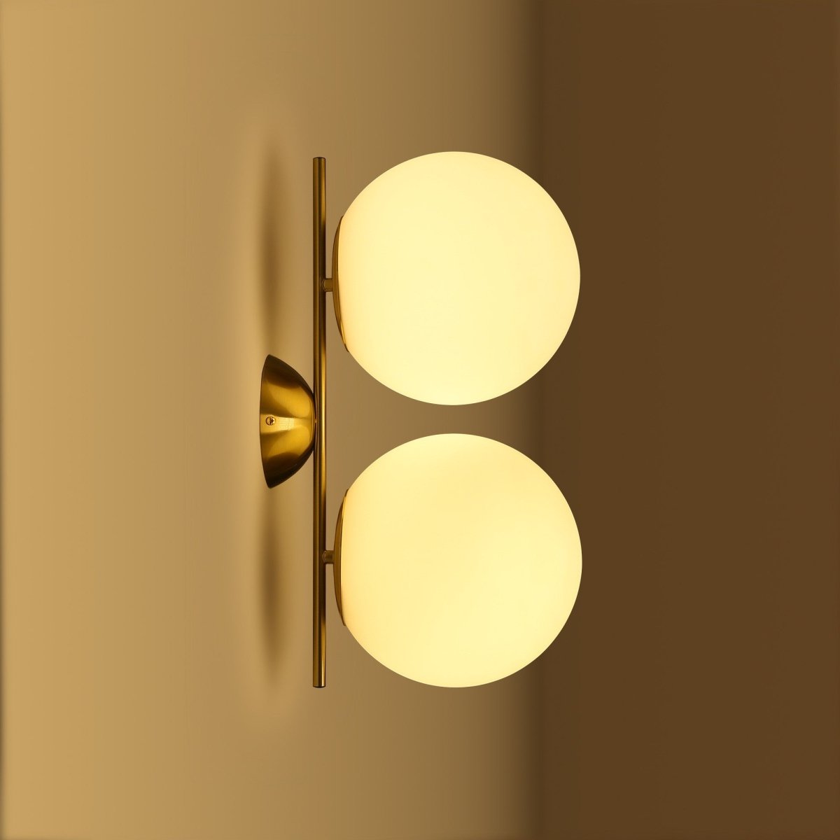 Aplique de pared doble bola cristal "VIC 220" - E27 - Ø 22cm - Barcelona Led-Decoración