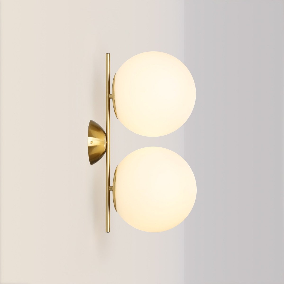 Aplique de pared doble bola cristal "VIC 220" - E27 - Ø 22cm - Barcelona Led-Decoración