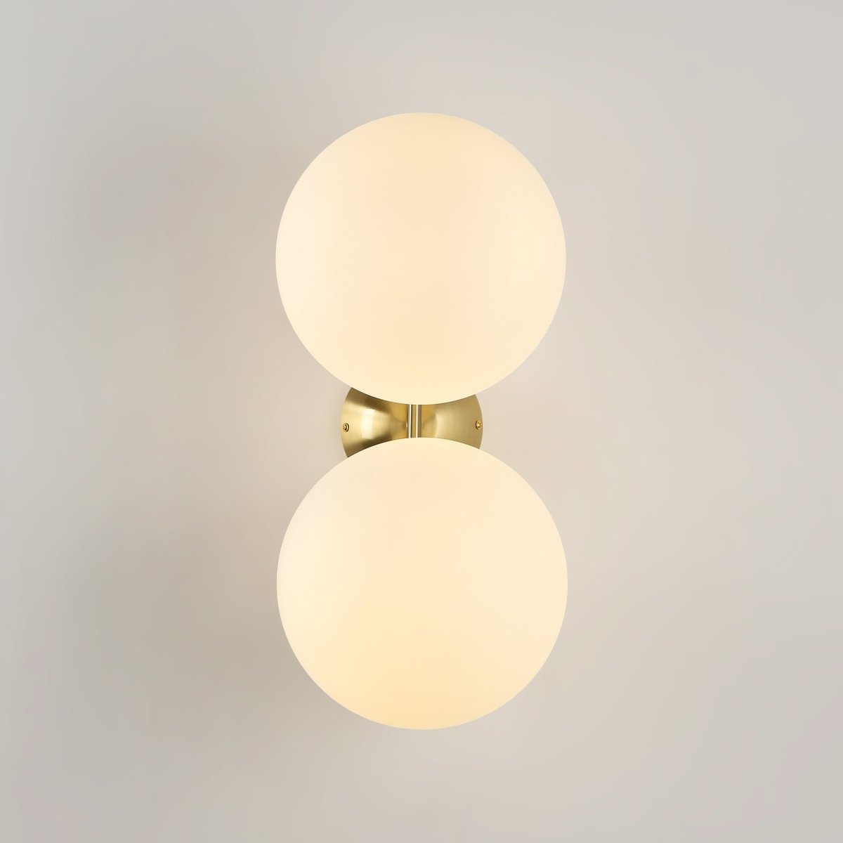 Aplique de pared doble bola cristal "VIC 220" - E27 - Ø 22cm - Barcelona Led-Decoración