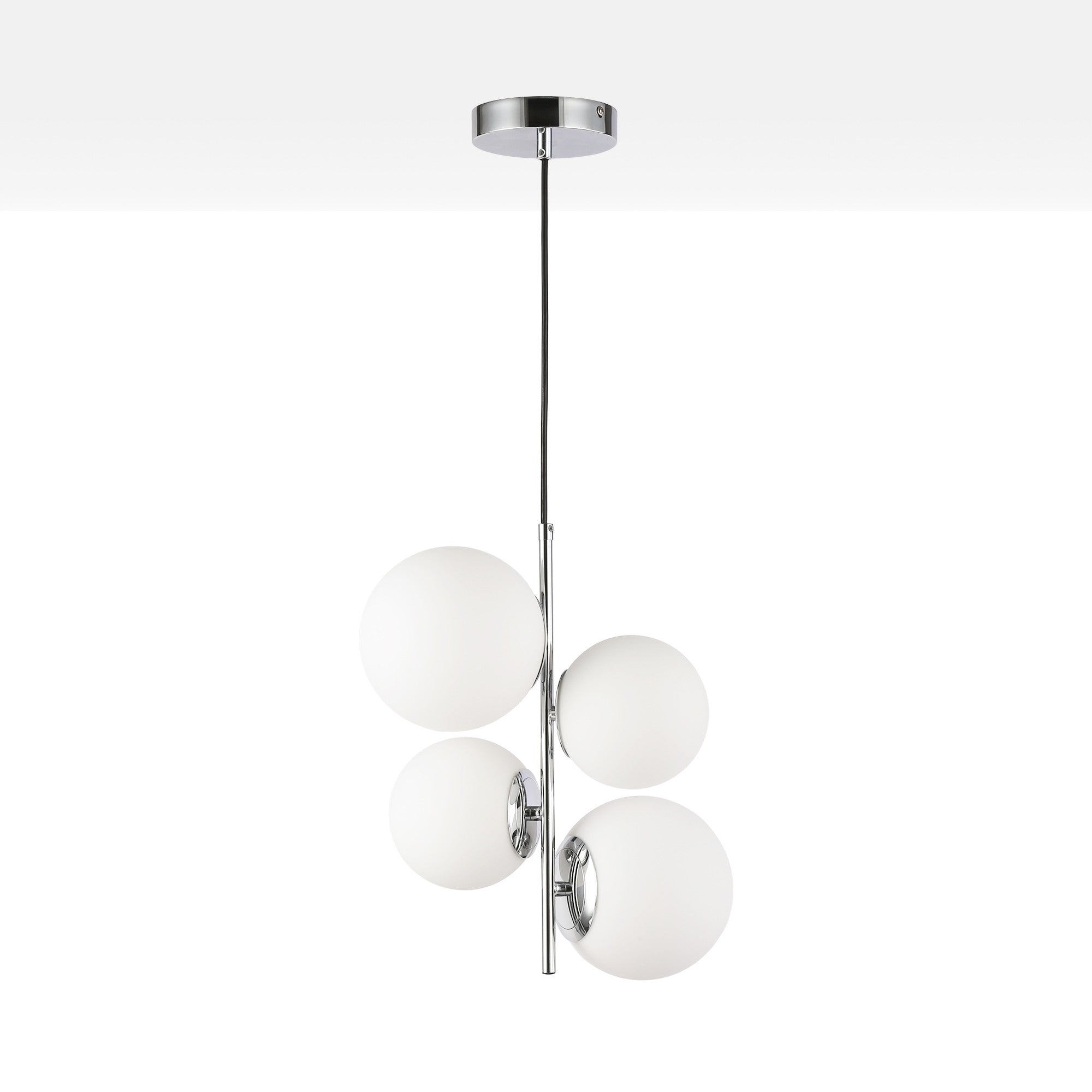 Lámpara colgante bola cristal "TANNA" - E27 - Ø 15cm (2)