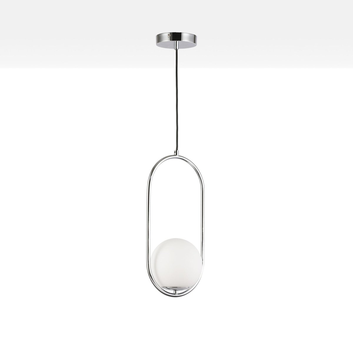 Lámpara colgante bola cristal "JOHN" - E27 - Ø 15cm (11)