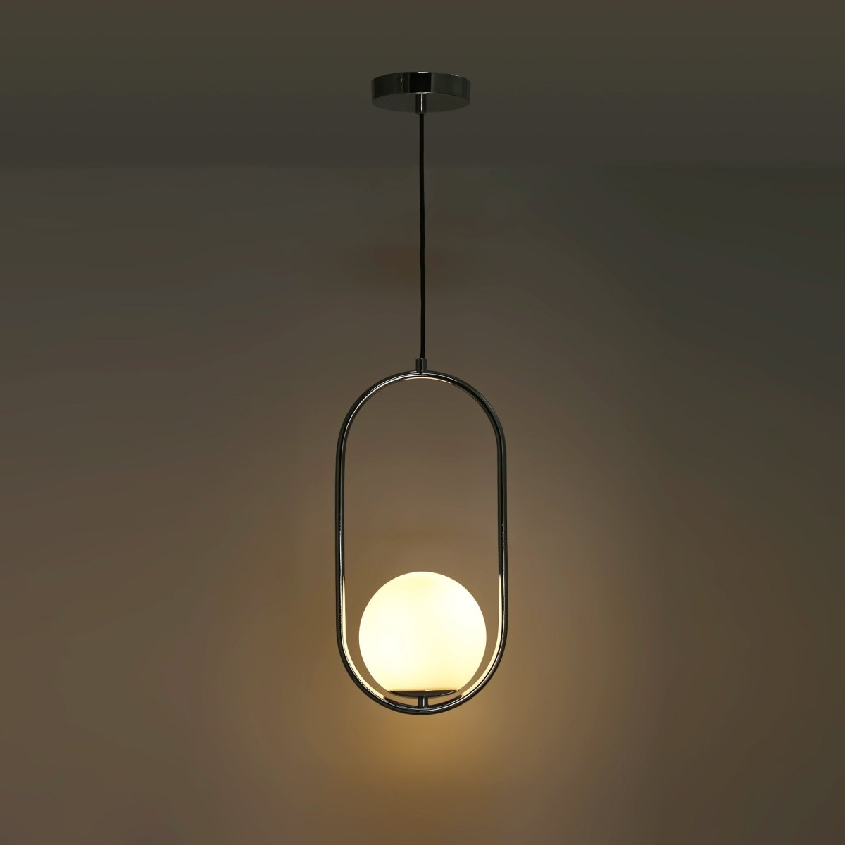 Lámpara colgante bola cristal "JOHN" - E27 - Ø 15cm (13)