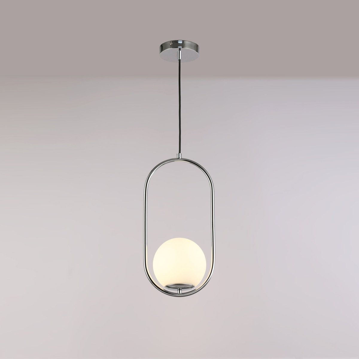 Lámpara colgante bola cristal "JOHN" - E27 - Ø 15cm (18)