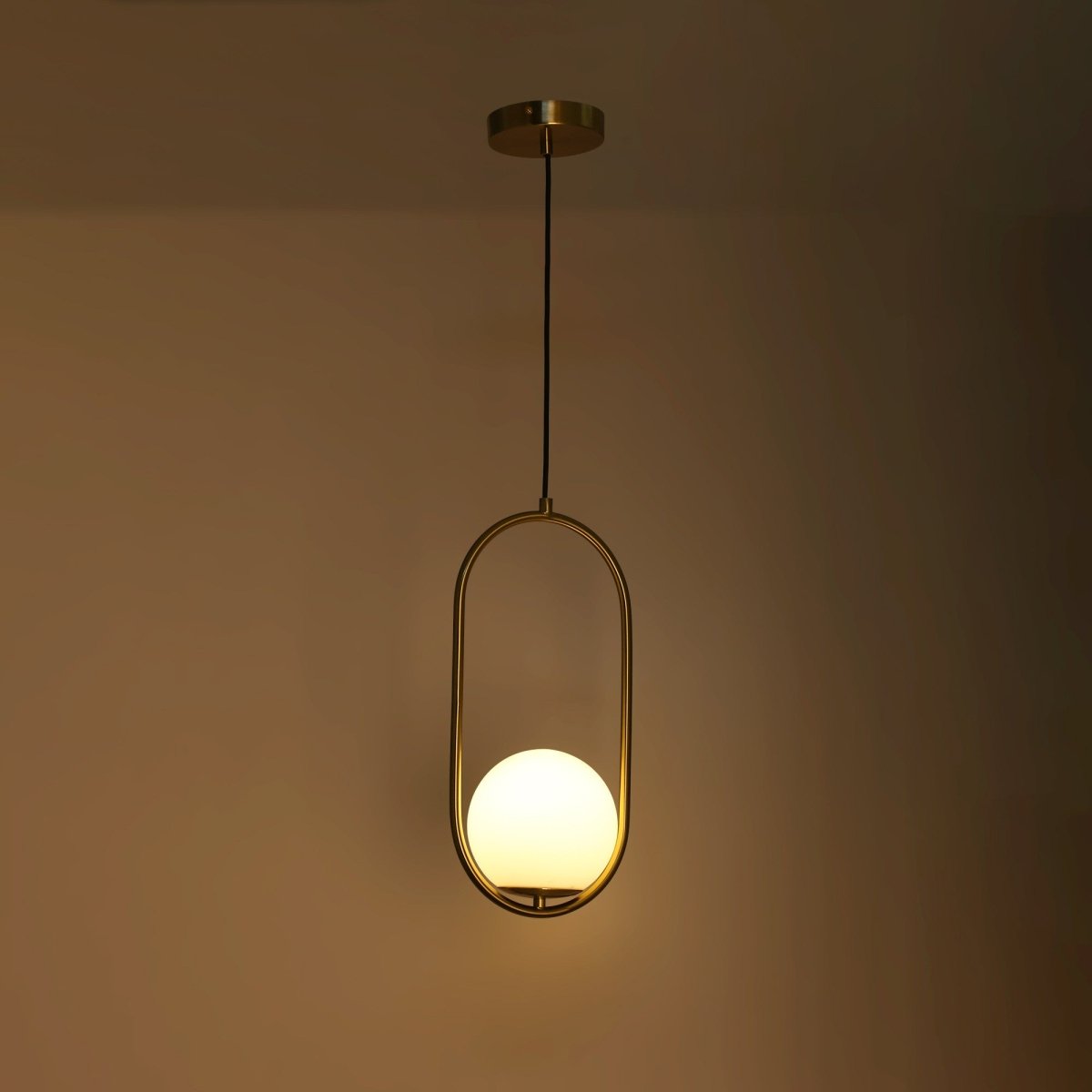 Lámpara colgante bola cristal "JOHN" - E27 - Ø 15cm (29)