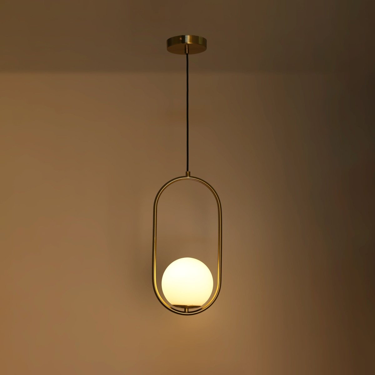 Lámpara colgante bola cristal "JOHN" - E27 - Ø 15cm (32)