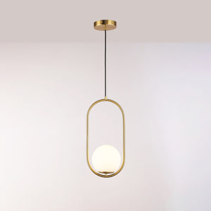 Lámpara colgante bola cristal "JOHN" - E27 - Ø 15cm (34)